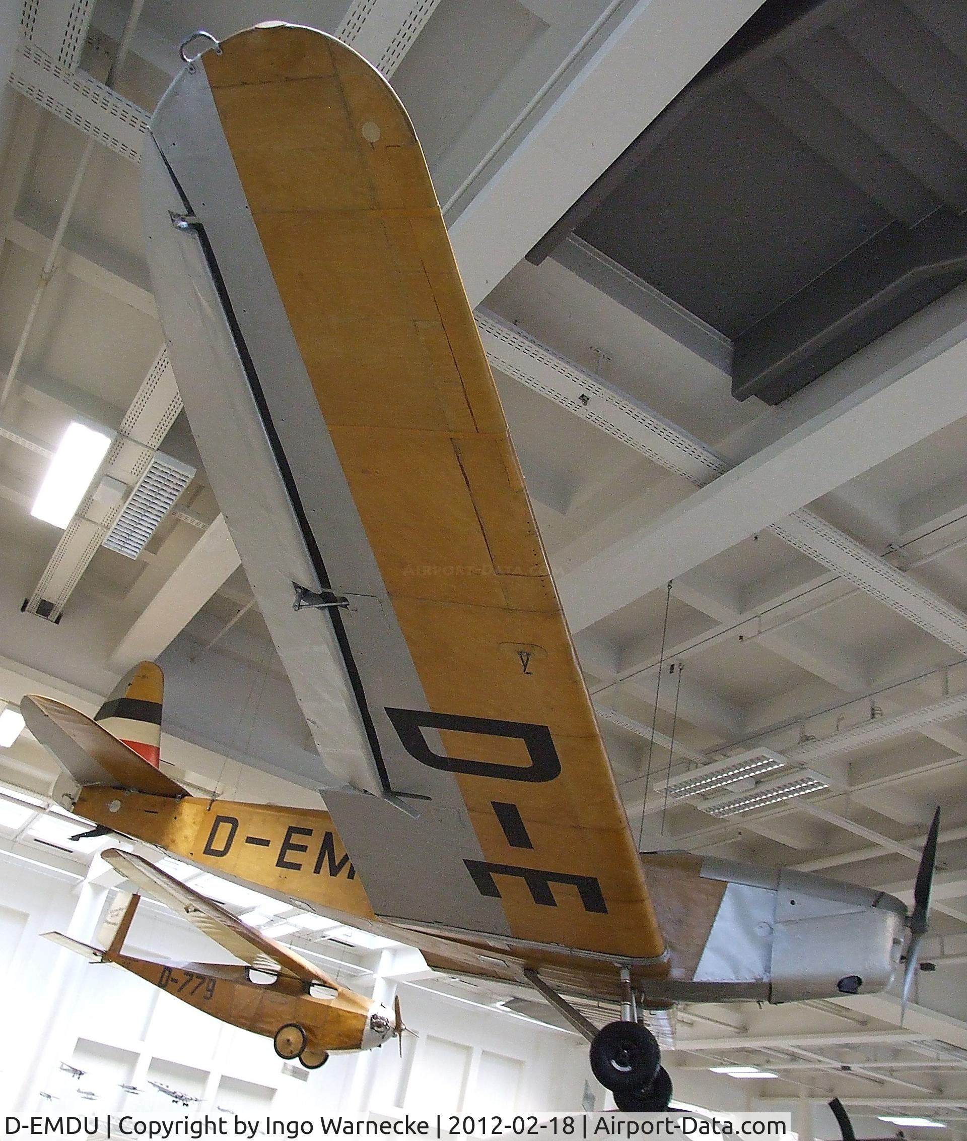 D-EMDU, 1935 Klemm L25e C/N 980, Klemm L 25 e at the Deutsches Museum, München (Munich)