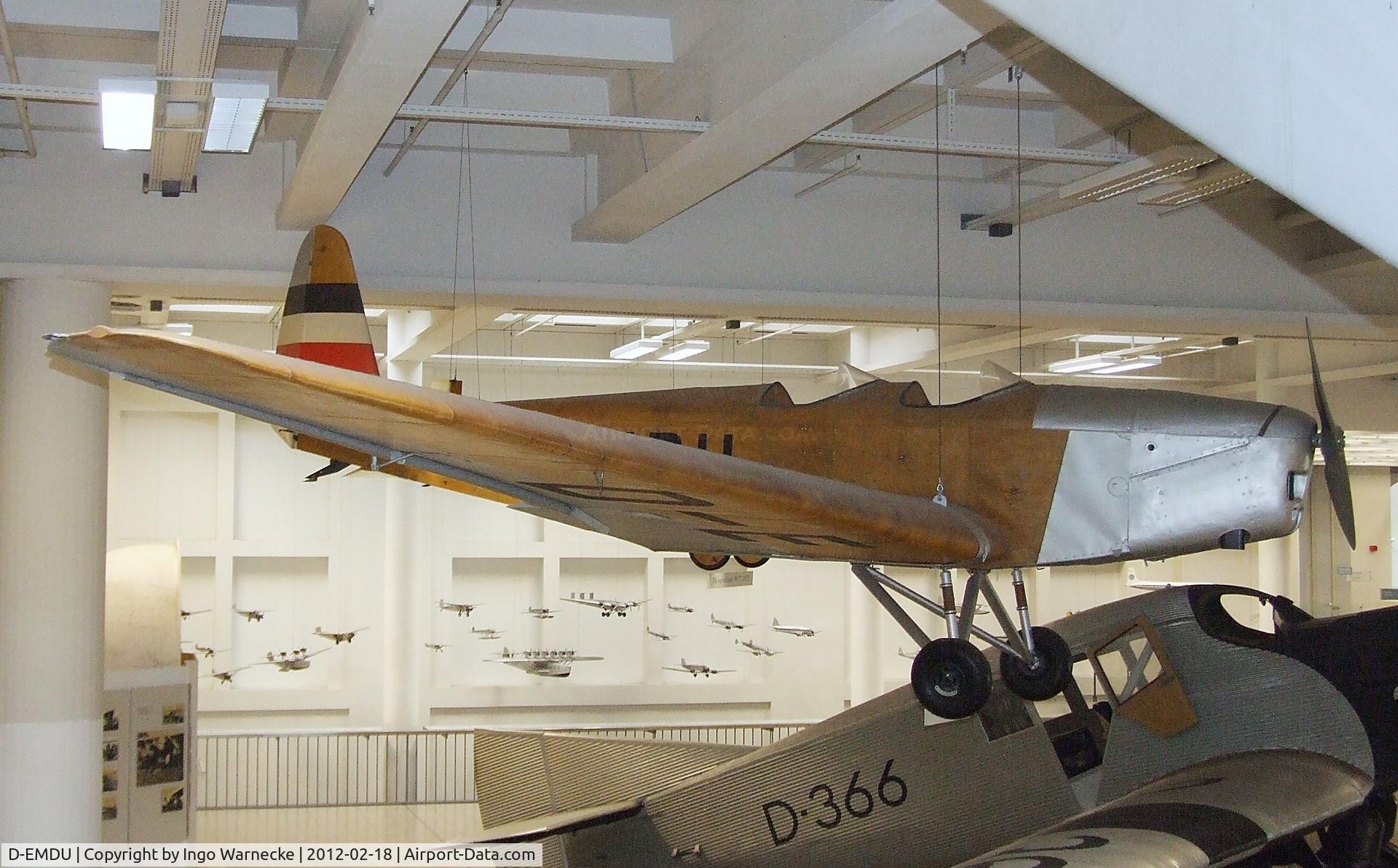D-EMDU, 1935 Klemm L25e C/N 980, Klemm L 25 e at the Deutsches Museum, München (Munich)