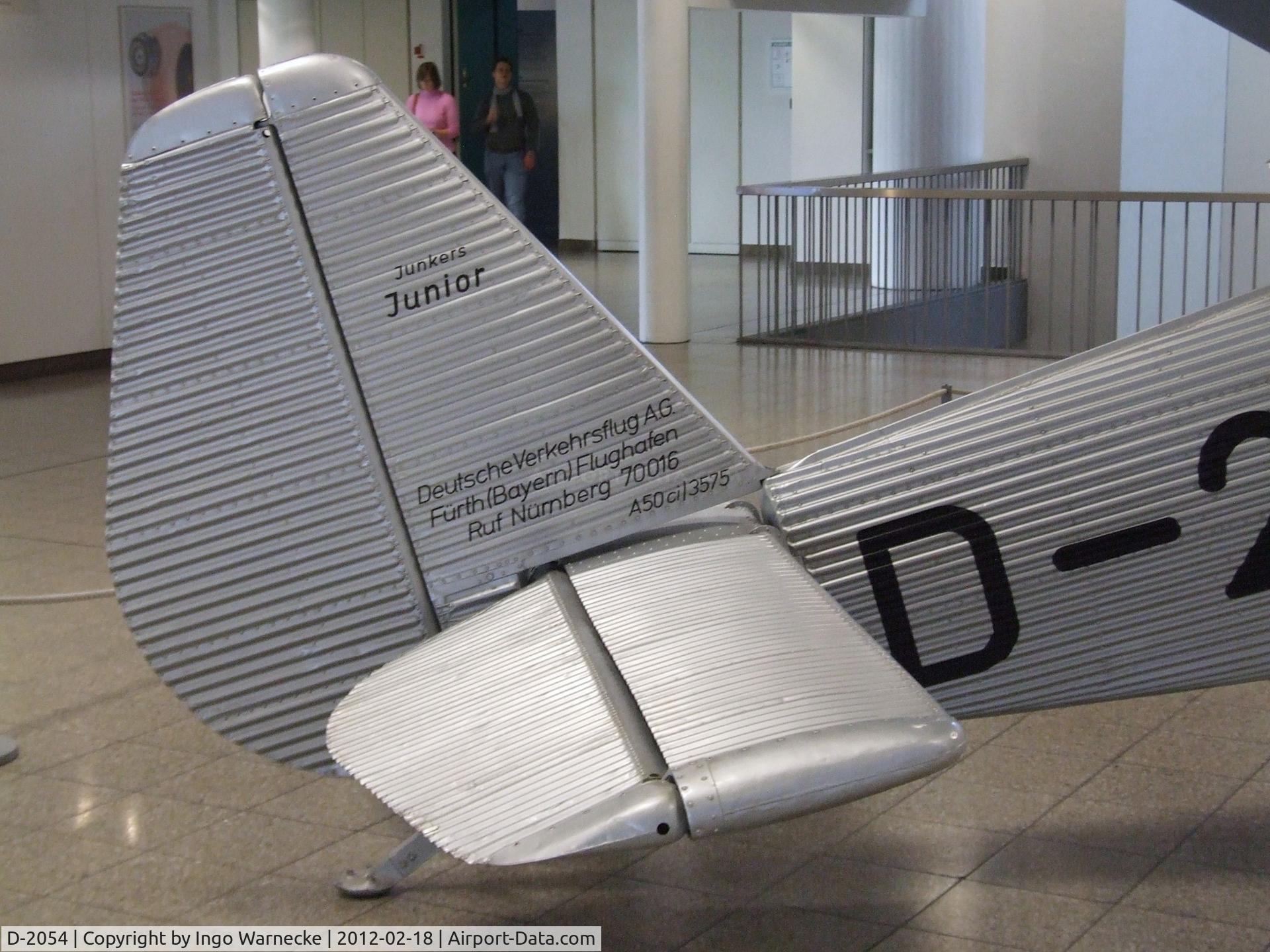 D-2054, 1931 Junkers A-50 Junior C/N 3575, Junkers A 50 ci Junior at the Deutsches Museum, München (Munich)
