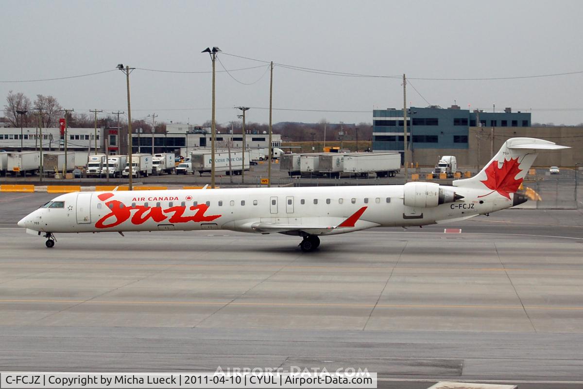 C-FCJZ, 2005 Canadair CRJ-705ER (CL-600-2D15) Regional Jet C/N 15040, At Montreal