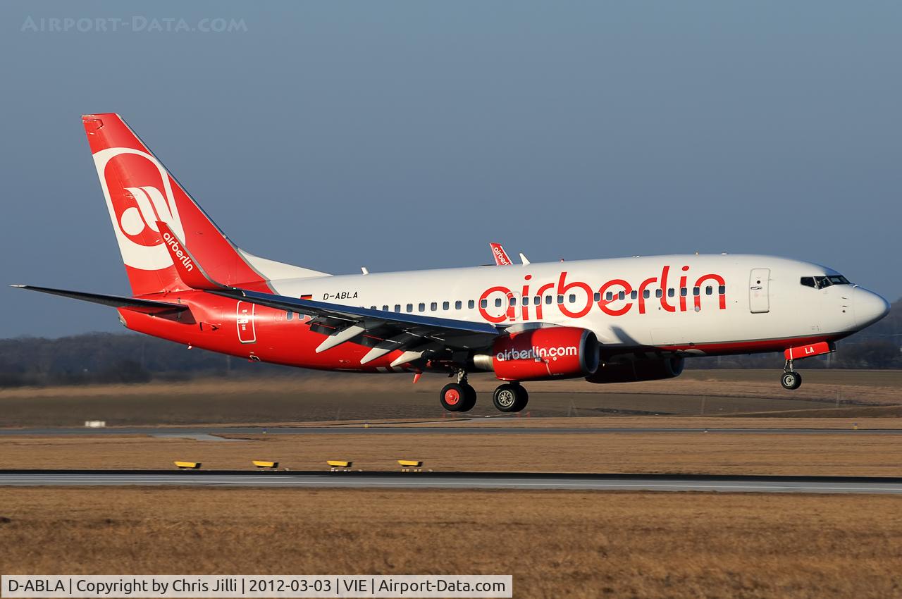 D-ABLA, 2007 Boeing 737-76J C/N 36114, Air Berlin