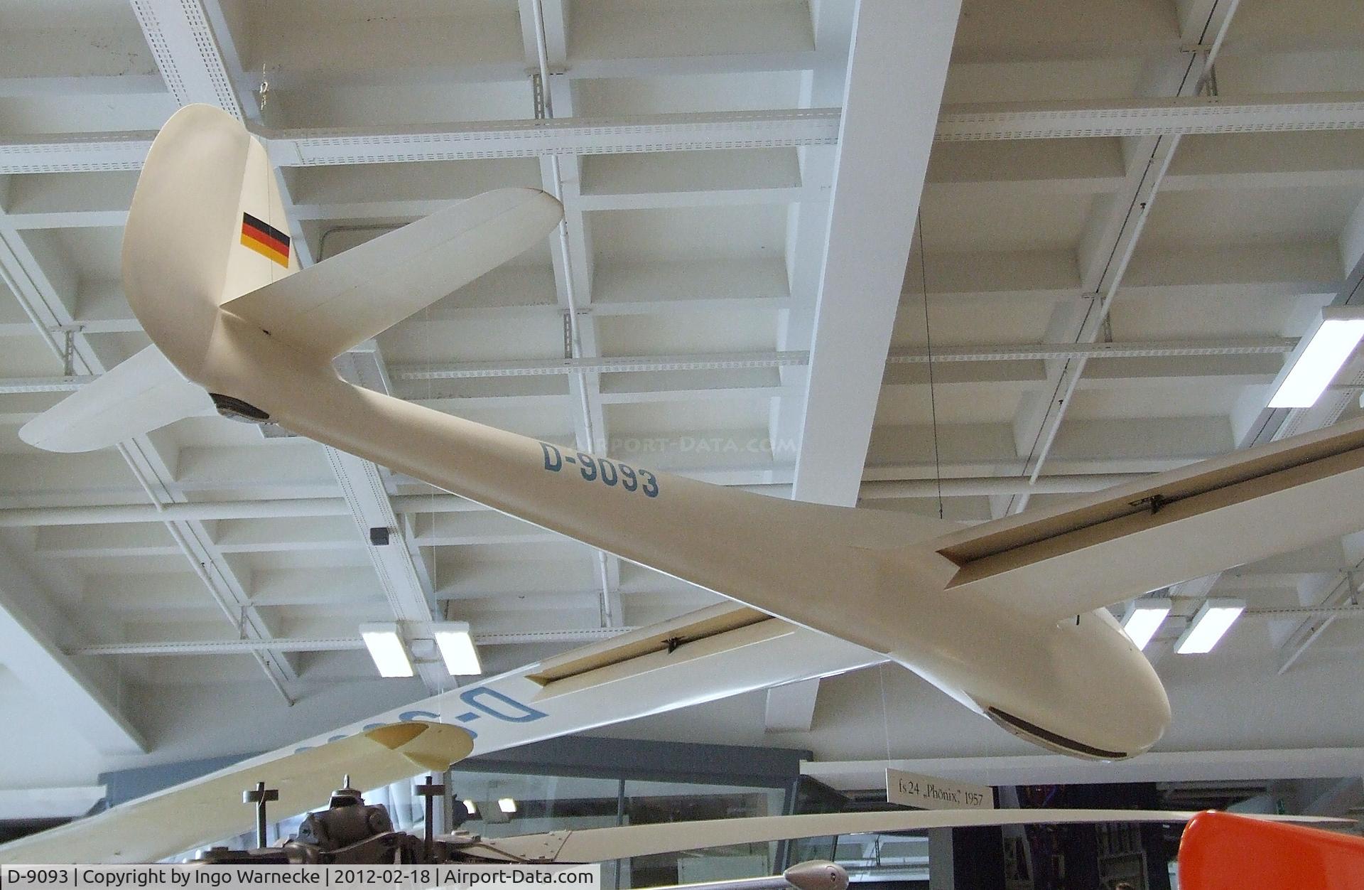 D-9093, 1957 Akaflieg Stuttgart FS-24 Phönix C/N V1, Akaflieg Stuttgart fs 24 Phönix at the Deutsches Museum, München (Munich)