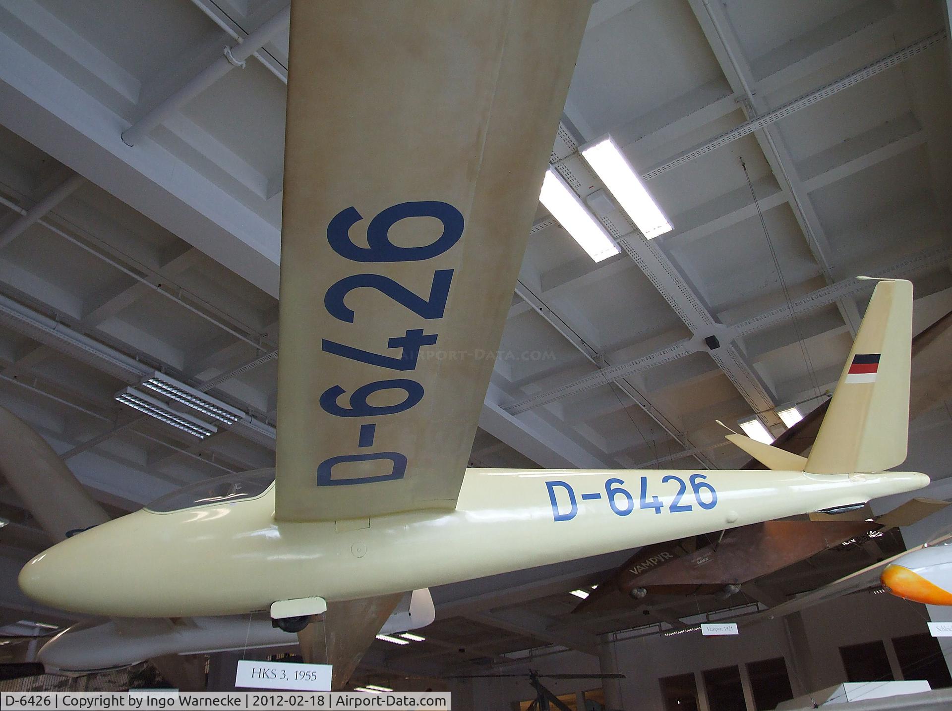 D-6426, 1955 Haase-Kensche-Schmetz HKS-3 C/N 1, Haase-Kensche-Schmetz HKS-3 at the Deutsches Museum, München (Munich)