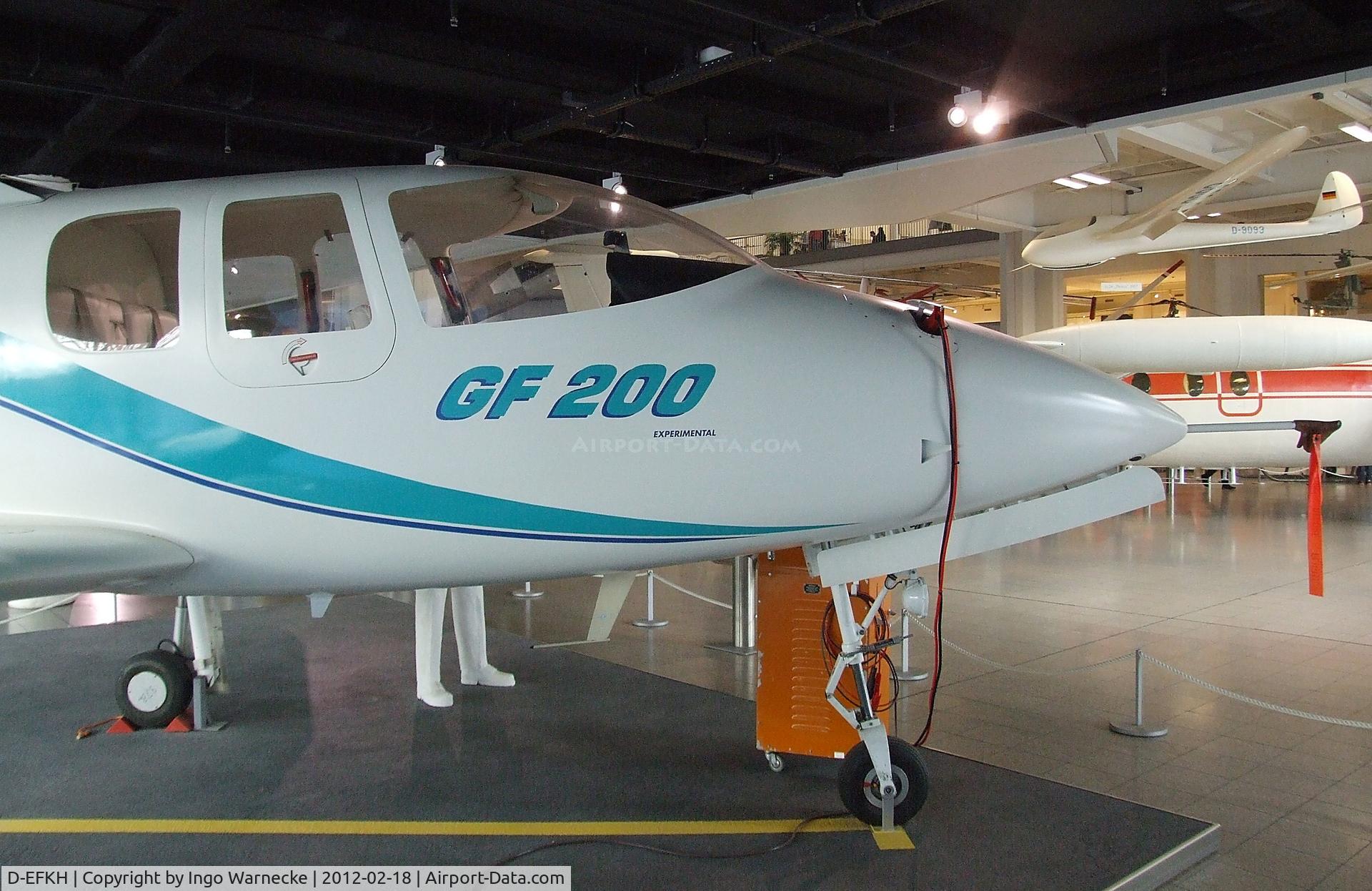 D-EFKH, 1991 Grob GF-200 C/N 20001, Grob GF 200 at the Deutsches Museum, München (Munich)
