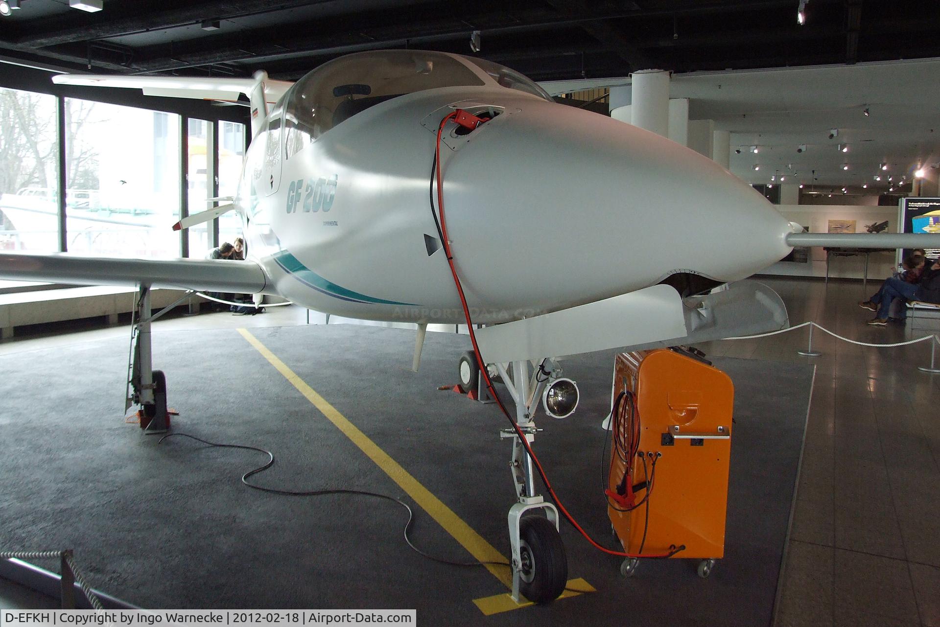 D-EFKH, 1991 Grob GF-200 C/N 20001, Grob GF 200 at the Deutsches Museum, München (Munich)