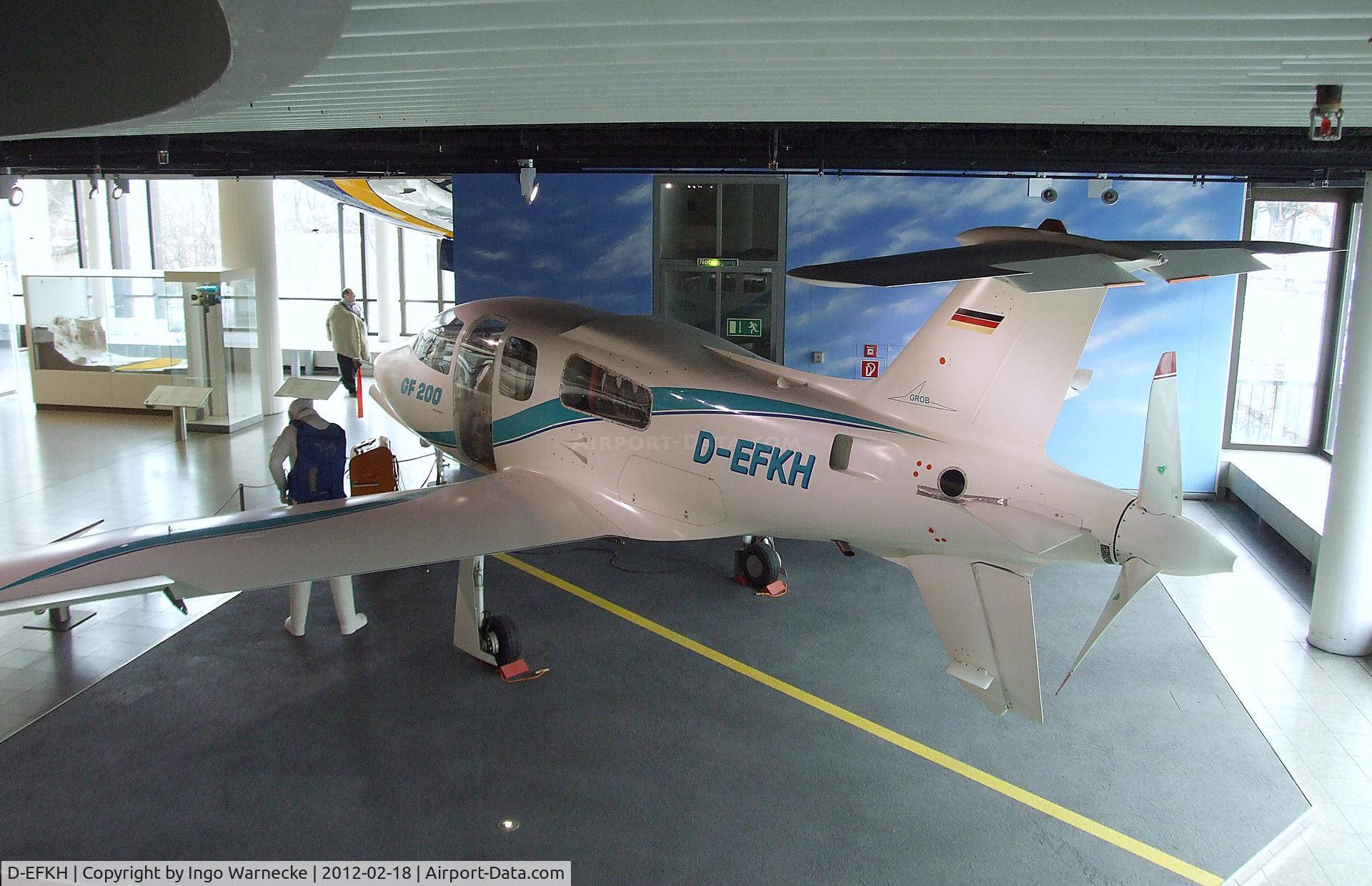 D-EFKH, 1991 Grob GF-200 C/N 20001, Grob GF 200 at the Deutsches Museum, München (Munich)