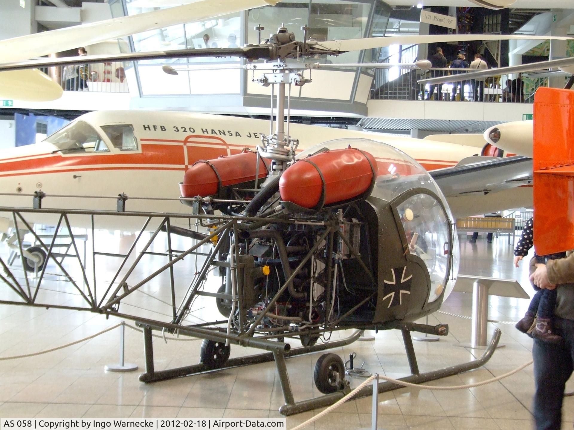 AS 058, Agusta AB-47G-2 C/N 258, Agusta-Bell 47G-2 at the Deutsches Museum, München (Munich)