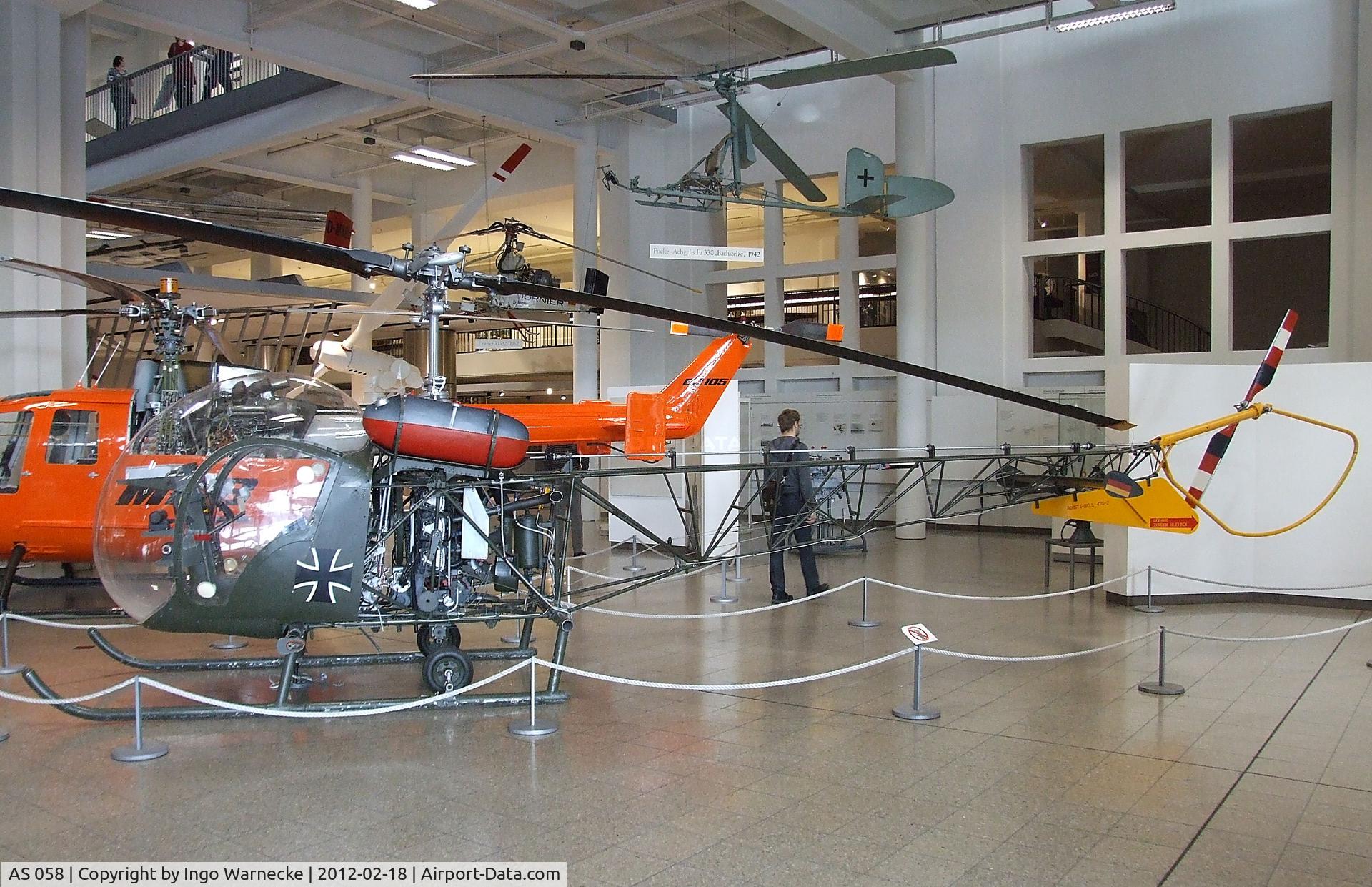 AS 058, Agusta AB-47G-2 C/N 258, Agusta-Bell 47G-2 at the Deutsches Museum, München (Munich)