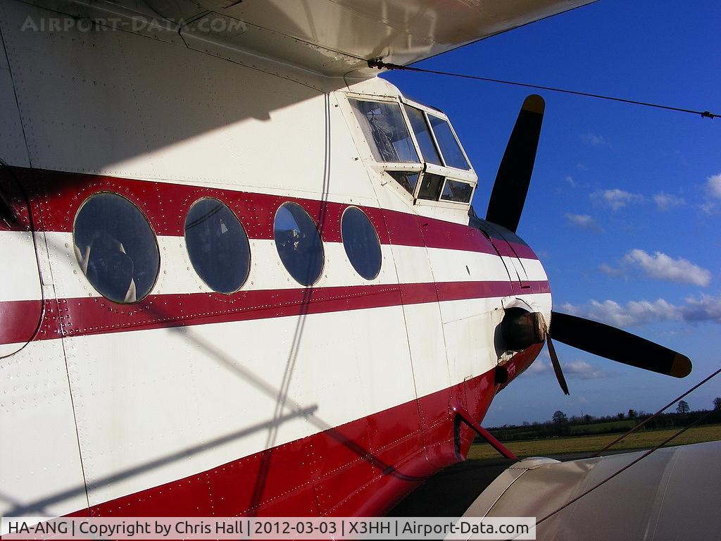 HA-ANG, 1972 Antonov An-2P C/N 1G132-53, at Hinton in the Hedges