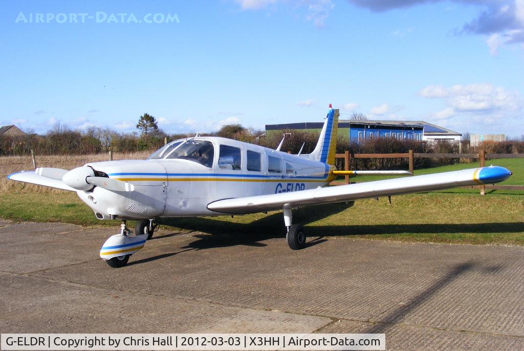 G-ELDR, 1974 Piper PA-32-260 Cherokee Six Cherokee Six C/N 32-7400027, at Hinton in the Hedges