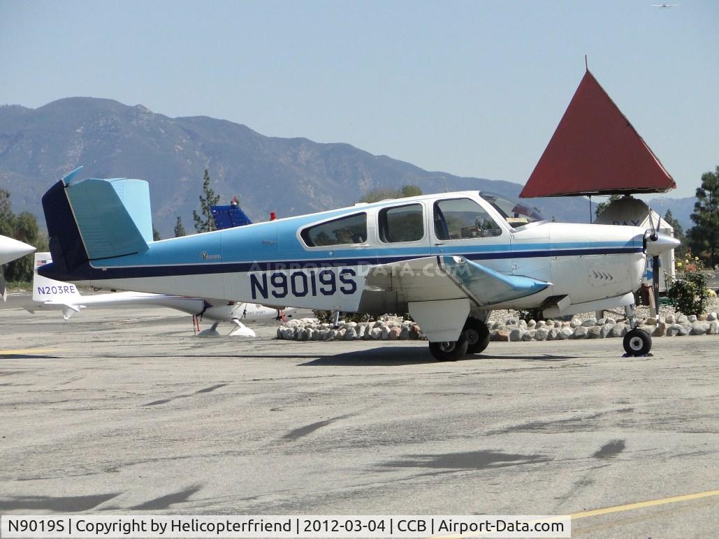 N9019S, 1965 Beech S35 Bonanza C/N D-7949, Parked north of Maniac Mike's Cafe