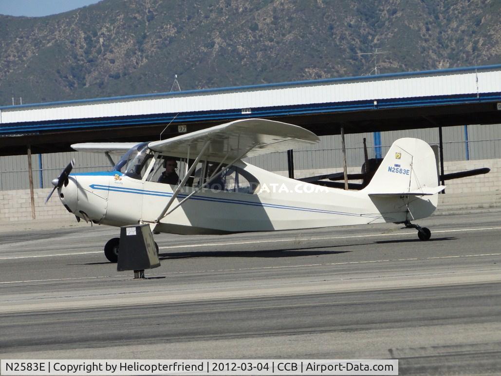 N2583E, 1946 Aeronca 7AC Champion C/N 7AC6166, Rolling out after landing