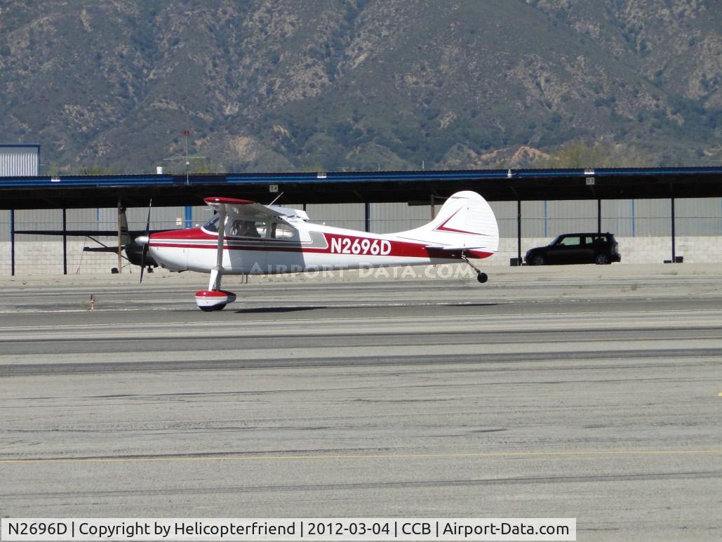 N2696D, 1952 Cessna 170B C/N 20848, Front gear down waiting for tail wheel to come down