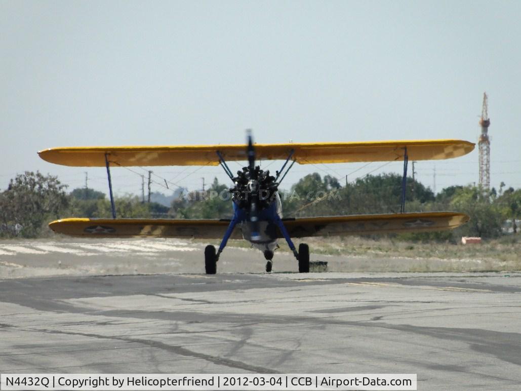 N4432Q, Boeing PT-17 Kaydet (A75N1) C/N 75-1969, Taxiing back for take off