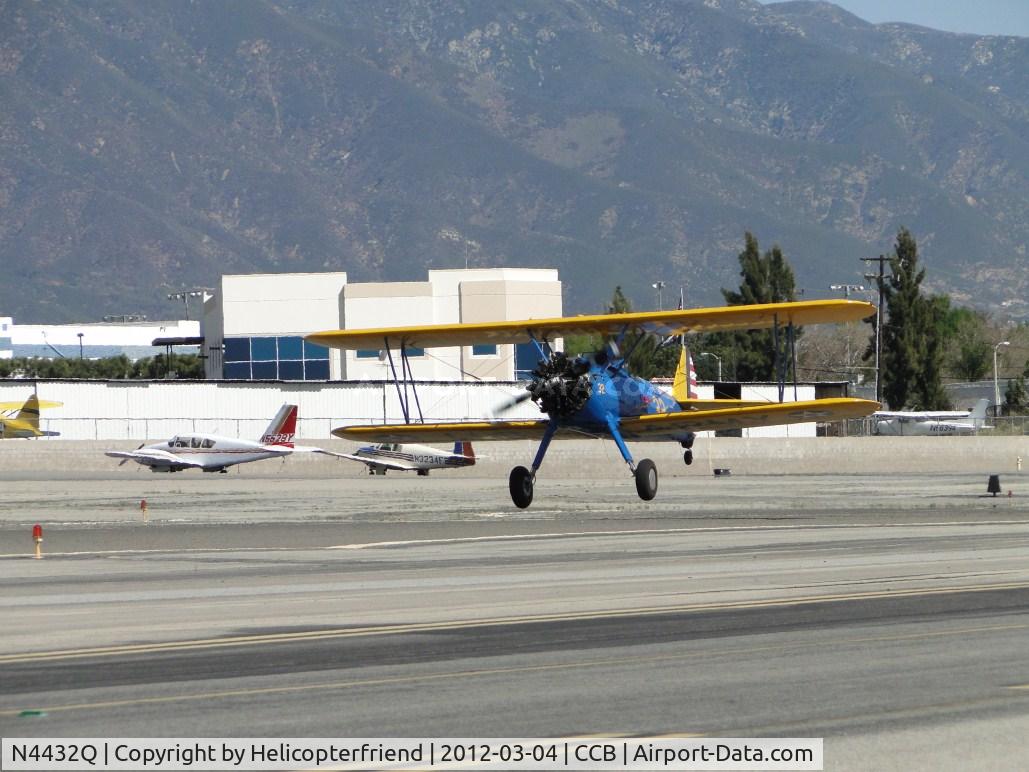 N4432Q, Boeing PT-17 Kaydet (A75N1) C/N 75-1969, Off the ground and climbing