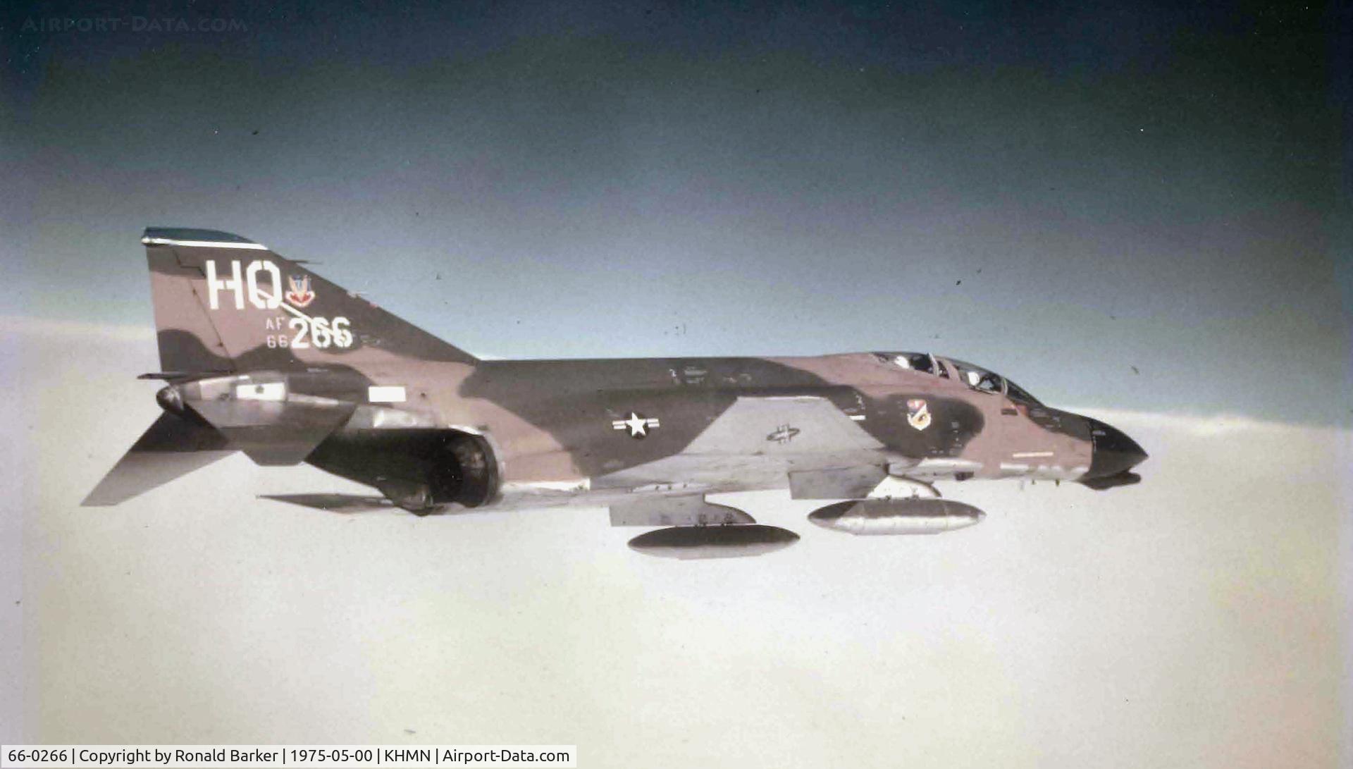 66-0266, 1966 McDonnell F-4D Phantom II C/N 1932, HAFB, NM  May 1975