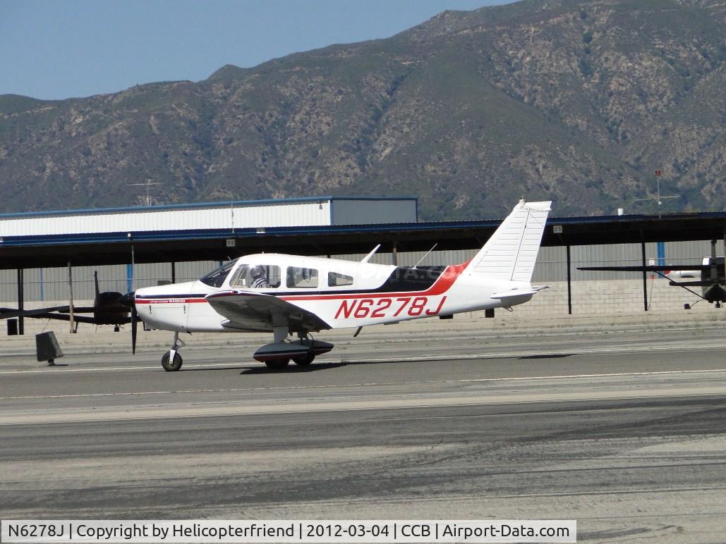 N6278J, 1976 Piper PA-28-151 C/N 28-7615354, Rolling out after landing