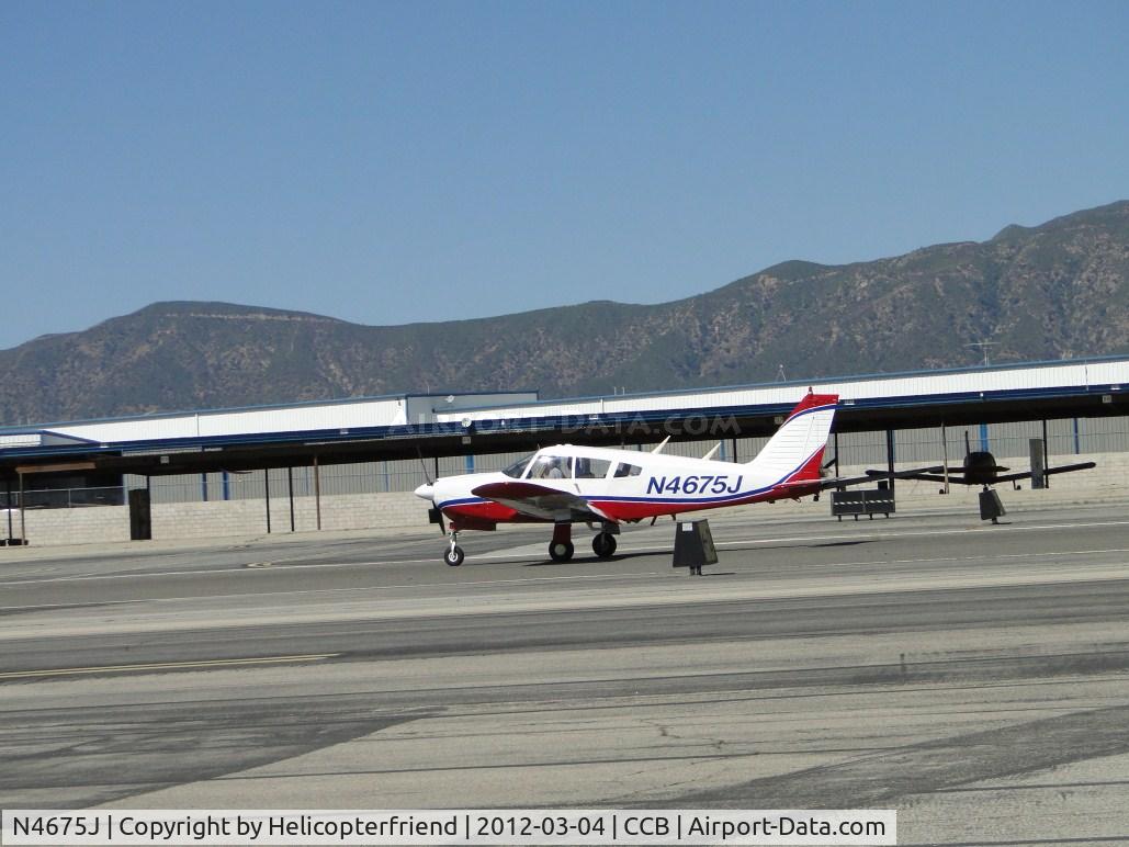 N4675J, 1968 Piper PA-28R-180 Cherokee Arrow C/N 28R-30576, Rolling out after landing