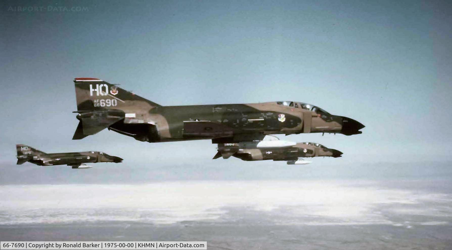 66-7690, 1966 McDonnell F-4D Phantom II C/N 2296, HAFB, NM  1975