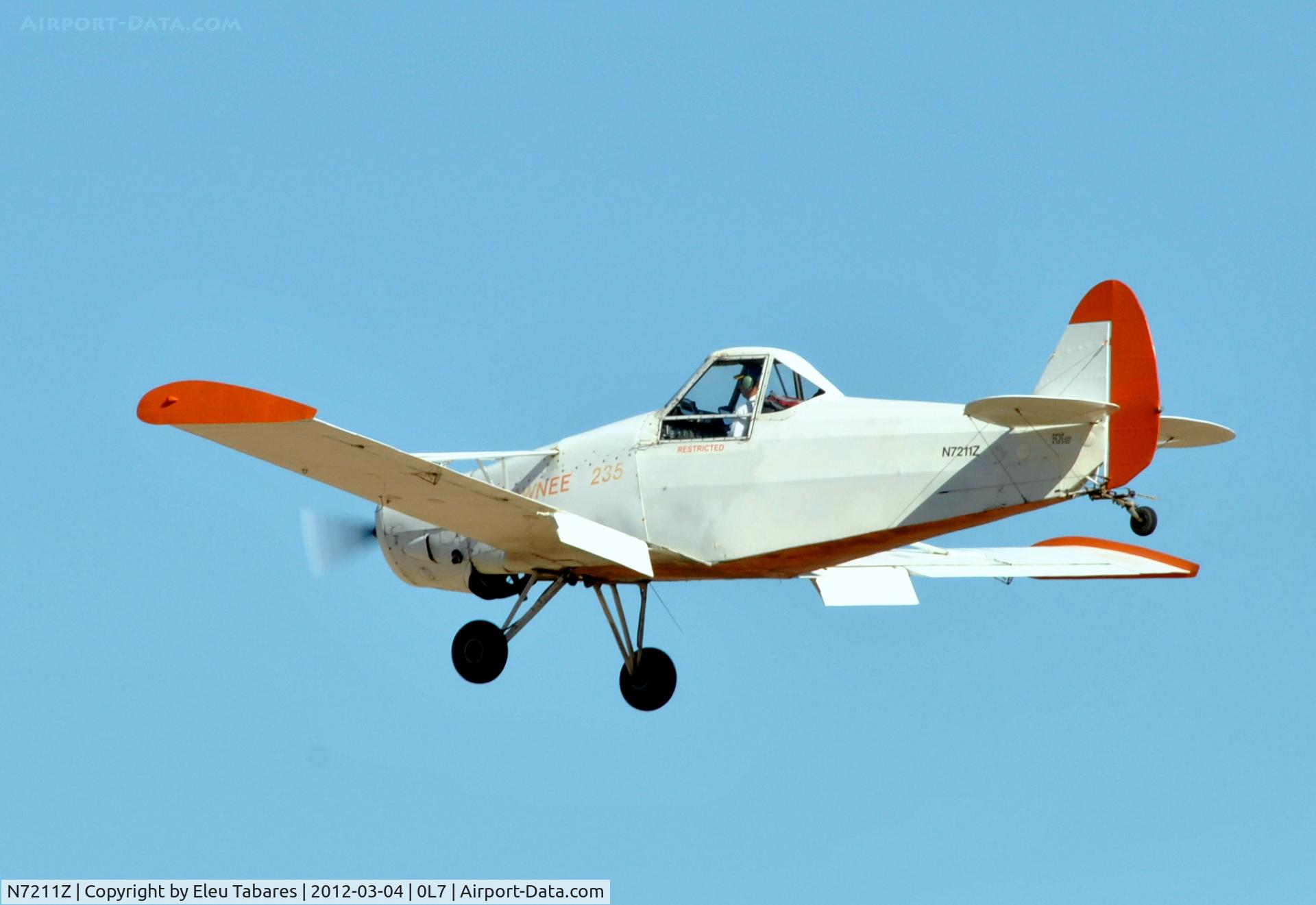 N7211Z, 1964 Piper PA-25-235 Pawnee B C/N 25-3122, Taken over Jean Airport, Nevada.