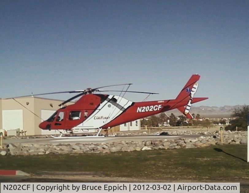 N202CF, 2005 Agusta A-119 C/N 14054, Taken at Valley View Hospital Mohave Valley AZ.
