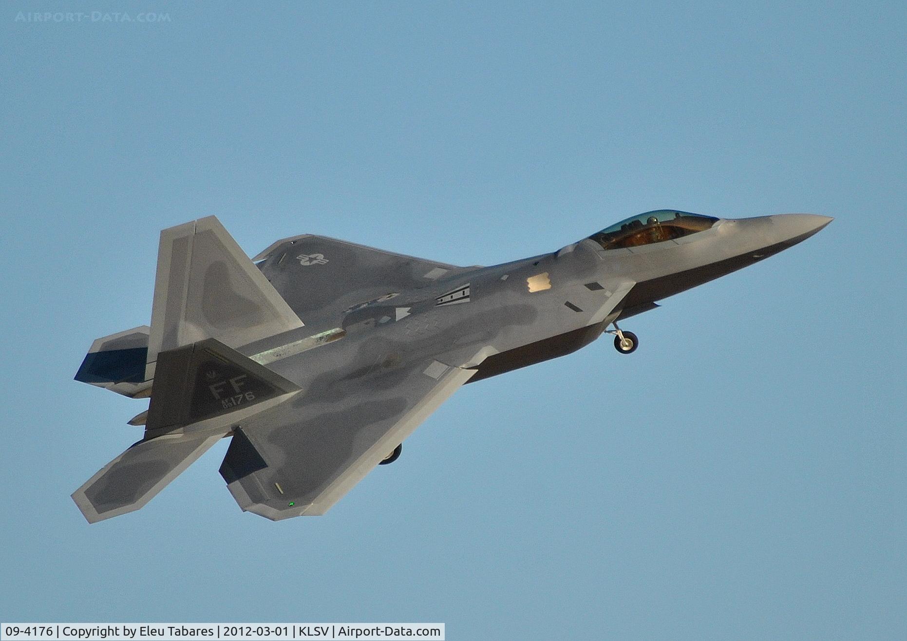 09-4176, Lockheed Martin F-22A Raptor C/N 4176, Taken during Red Flag Exercise at Nellis Air Force Base, Nevada.