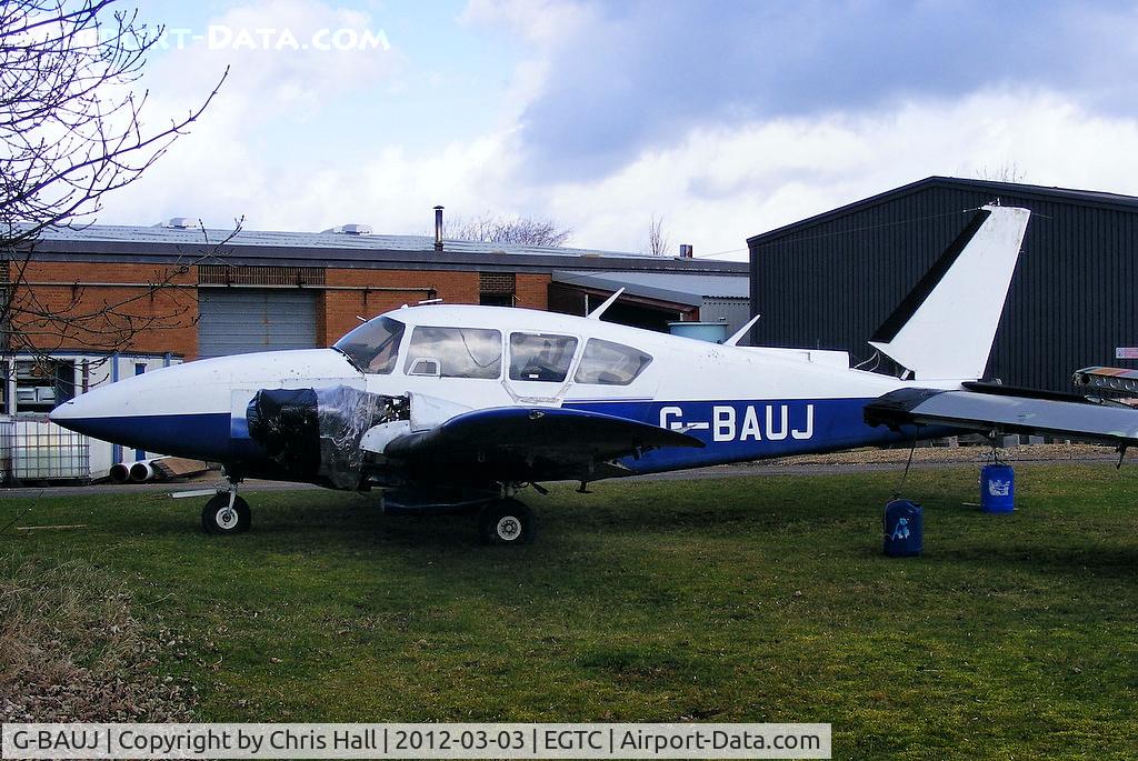 G-BAUJ, 1973 Piper PA-23-250 Aztec C/N 27-7304986, De-registered 31/10/2002, Cancelled by CAA