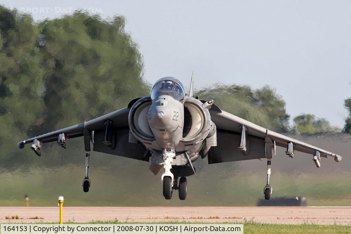 164153, McDonnell Douglas AV-8B Harrier II C/N 226, Blurring the background.