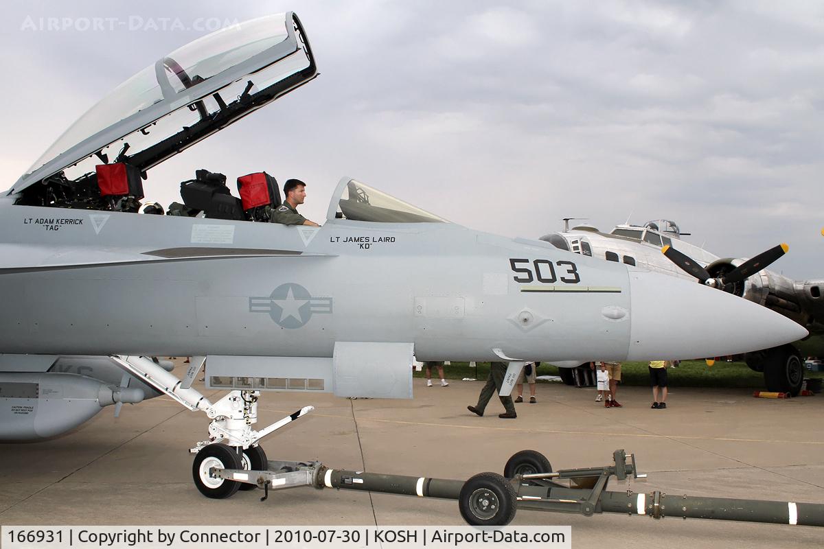 166931, Boeing EA-18G Growler C/N G-16, Arriving at EAA Airventure 2010.