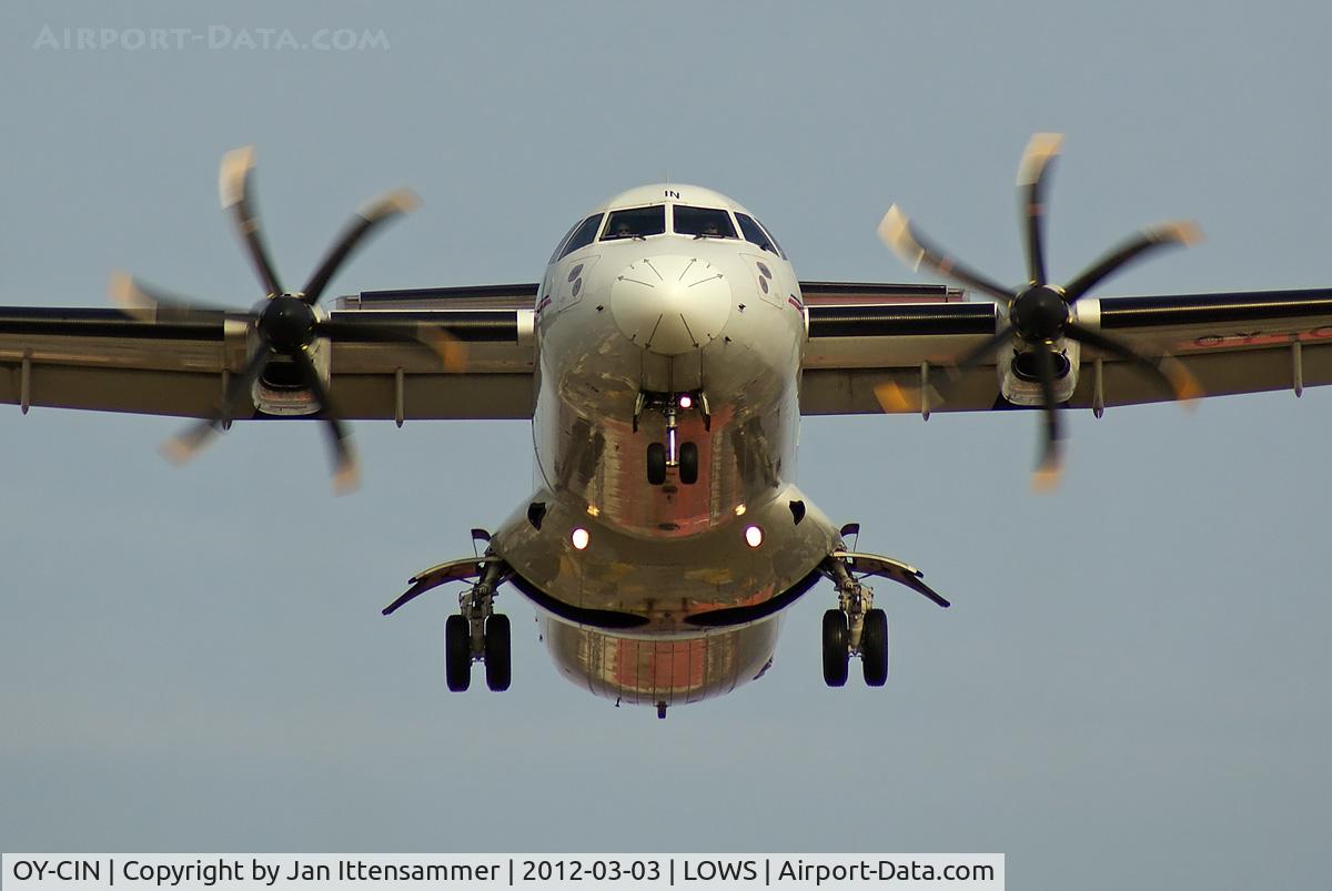 OY-CIN, 1999 ATR 72-212A C/N 568, OY-CIN @ SZG