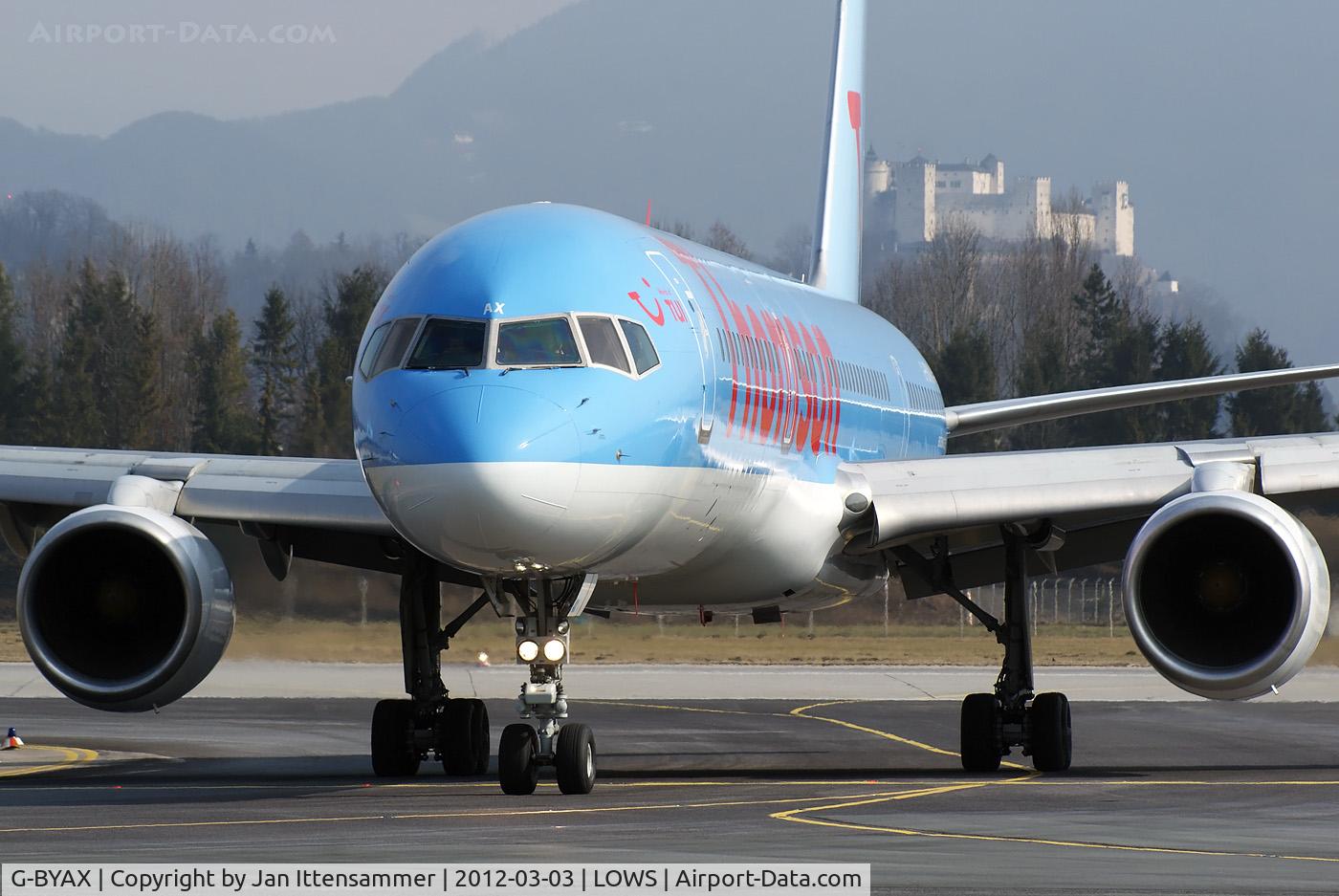 G-BYAX, 1999 Boeing 757-204 C/N 28834, G-BYAX @ LOWS