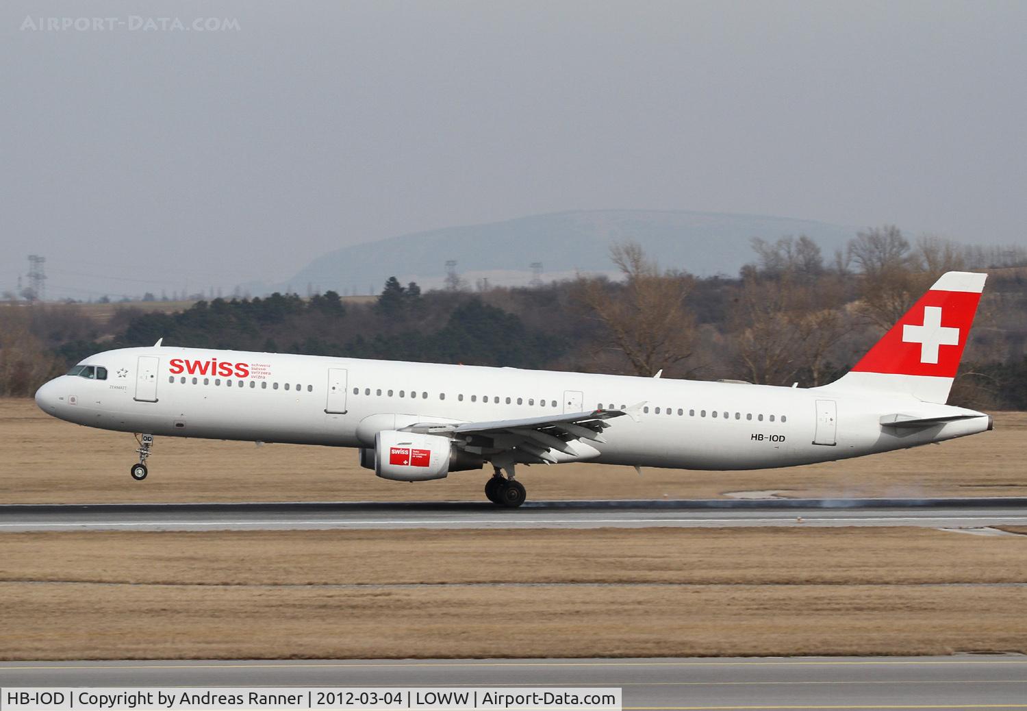 HB-IOD, 1995 Airbus A321-111 C/N 522, Swiss Air Lines Airbus A321