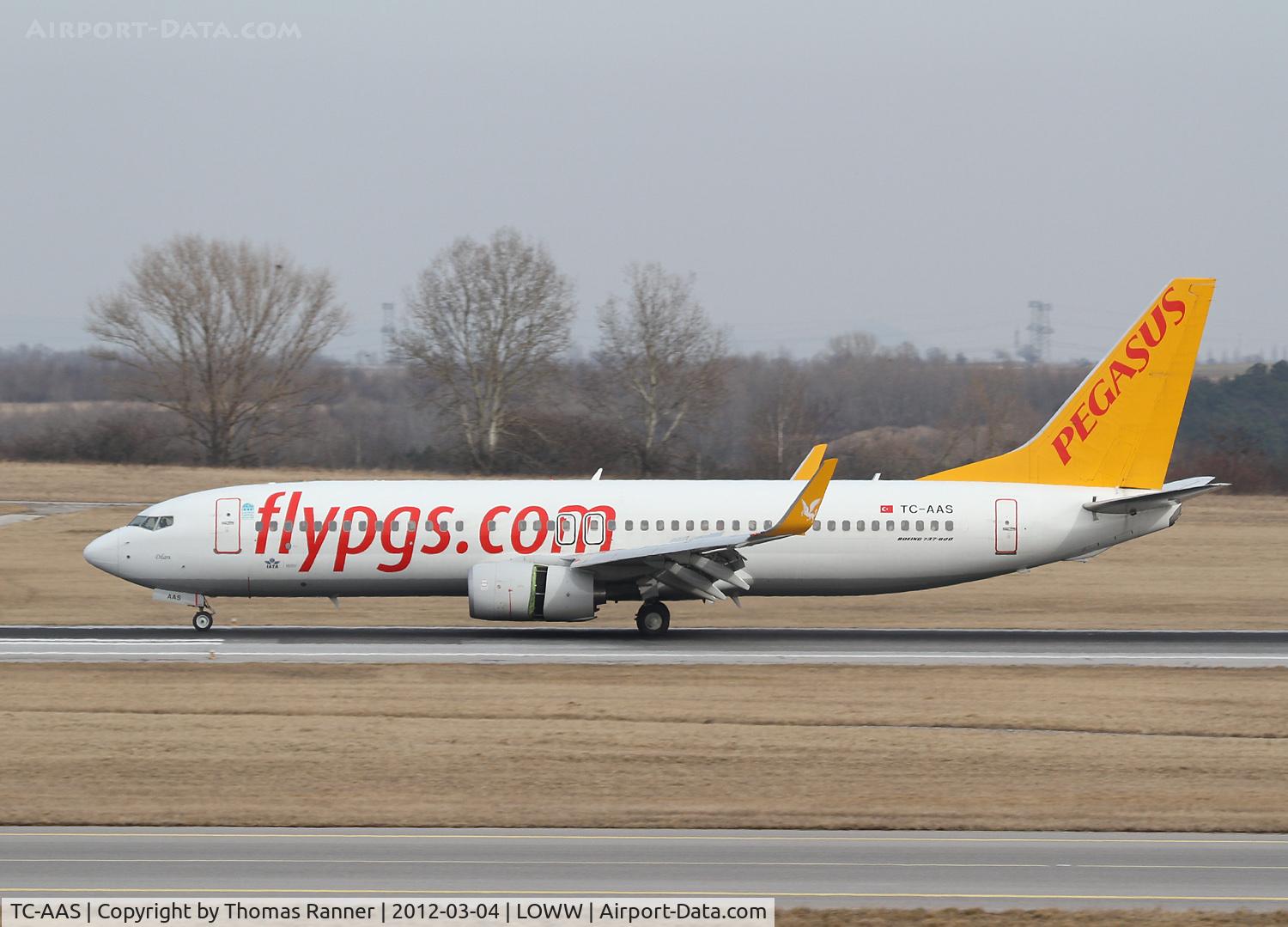TC-AAS, 2010 Boeing 737-82R C/N 40871, Pegasus Boeing 737