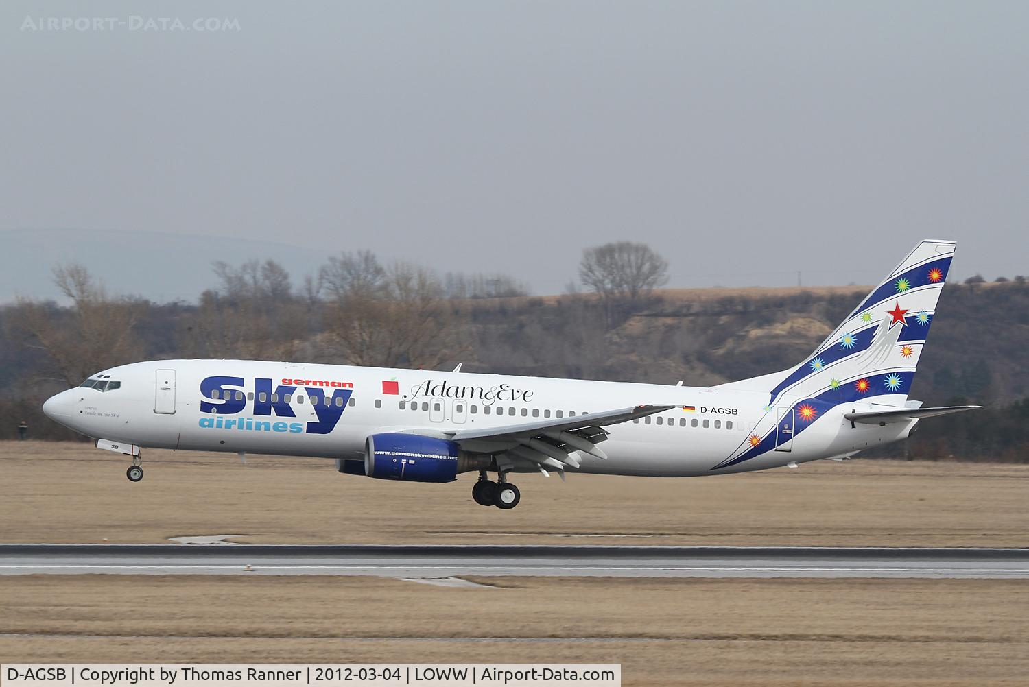 D-AGSB, 2000 Boeing 737-883 C/N 30194, German Sky Airlines Boeing 737