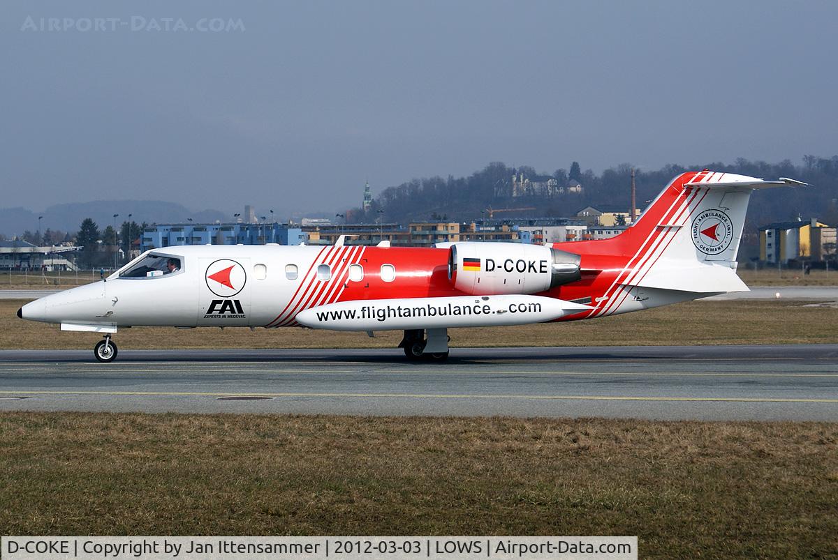 D-COKE, 1981 Gates Learjet 35A C/N 35A-447, D-COKE @ LOWS