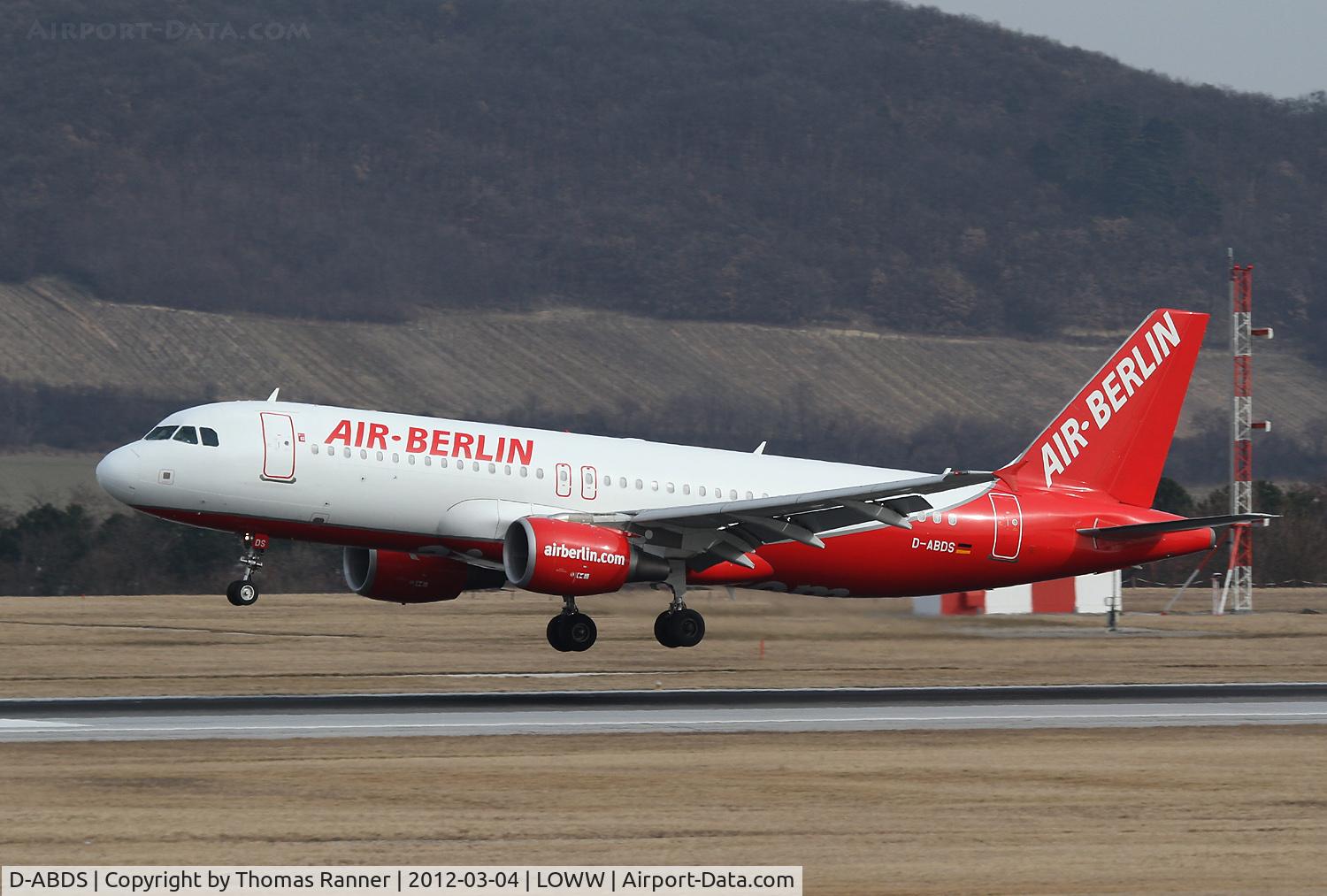 D-ABDS, 2007 Airbus A320-214 C/N 3289, Air Berlin Airbus A320