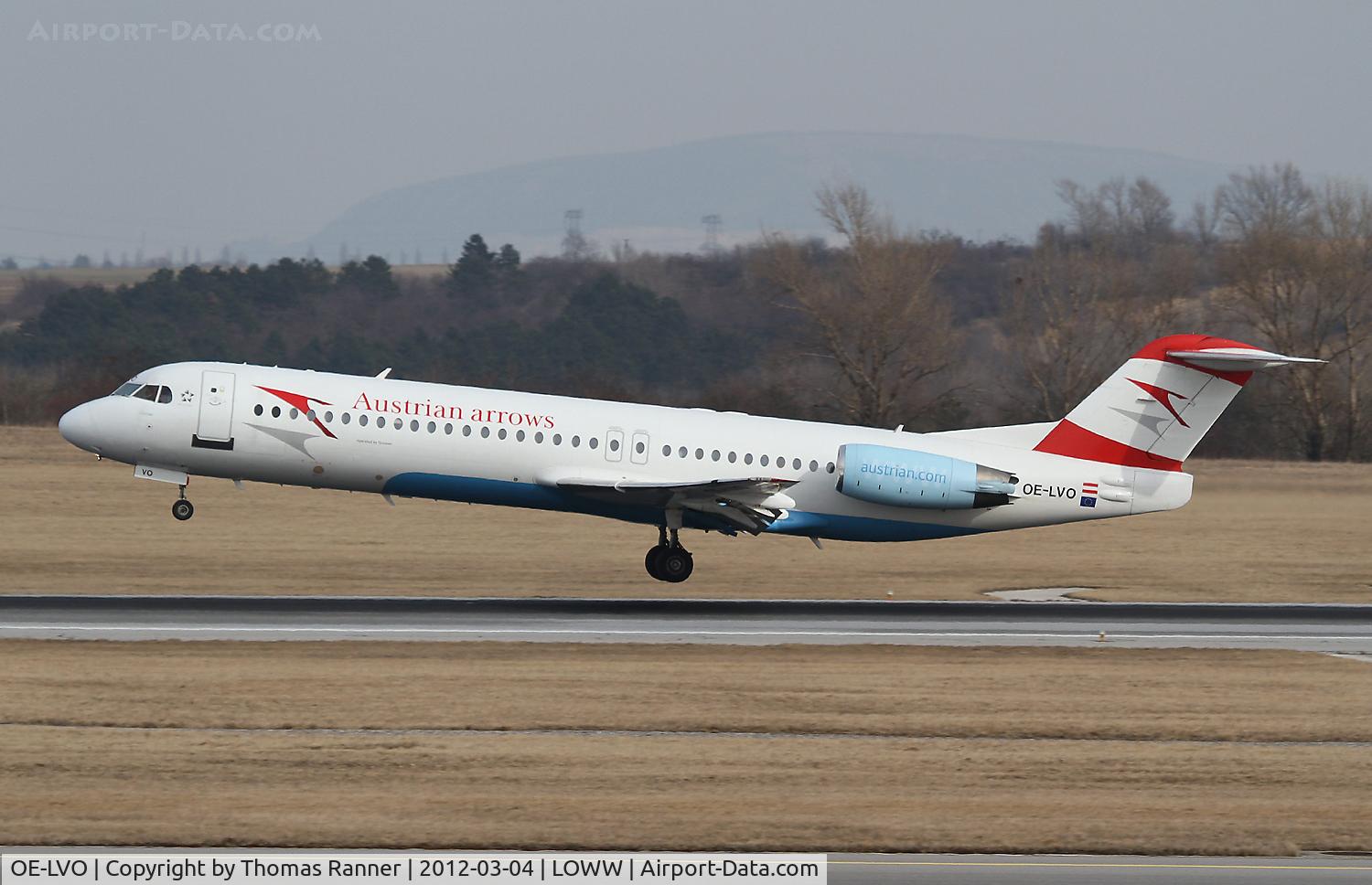 OE-LVO, 1993 Fokker 100 (F-28-0100) C/N 11460, Austrian Arrows Fokker 100