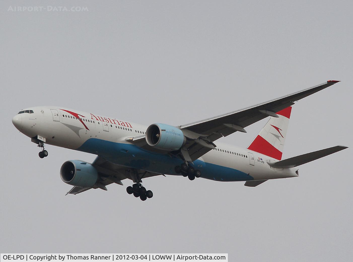 OE-LPD, 2006 Boeing 777-2Z9/ER C/N 35960, Austrian Airlines Boeing 777