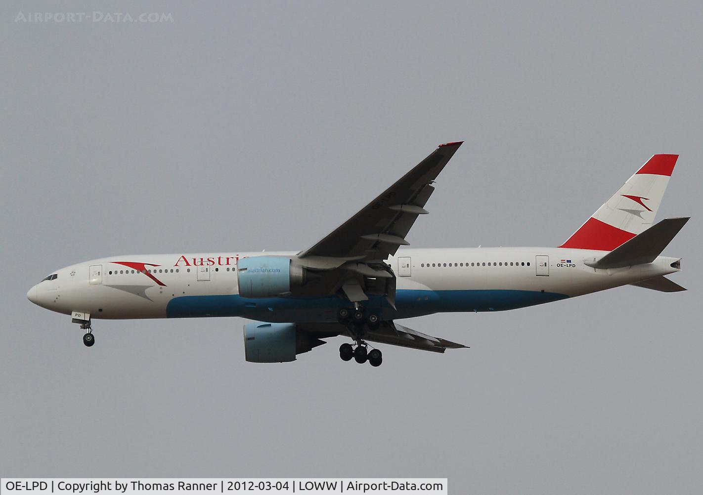 OE-LPD, 2006 Boeing 777-2Z9/ER C/N 35960, Austrian Airlines Boeing 777