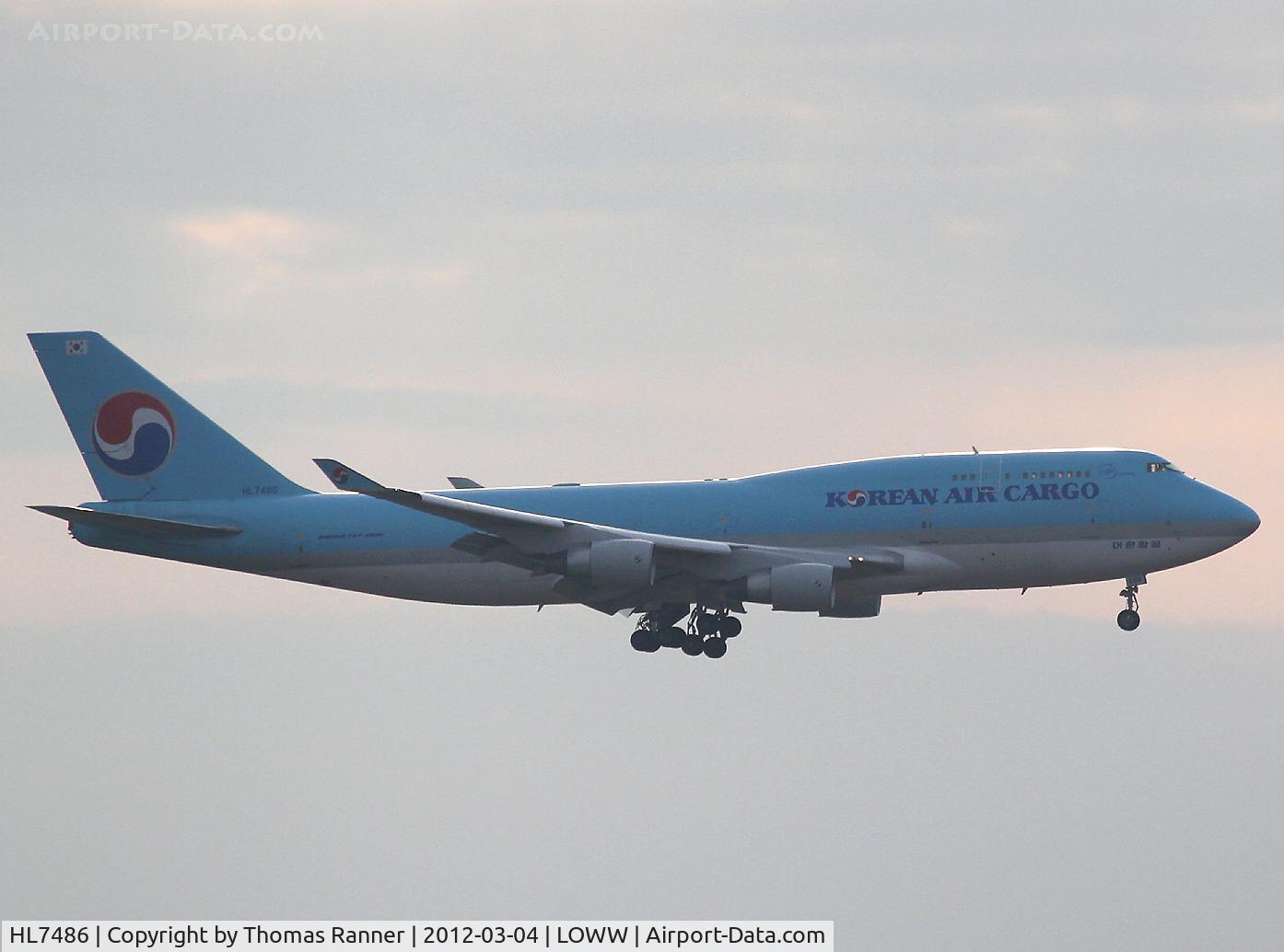 HL7486, 1992 Boeing 747-4B5 C/N 26396, Korean Air Cargo Boeing 747