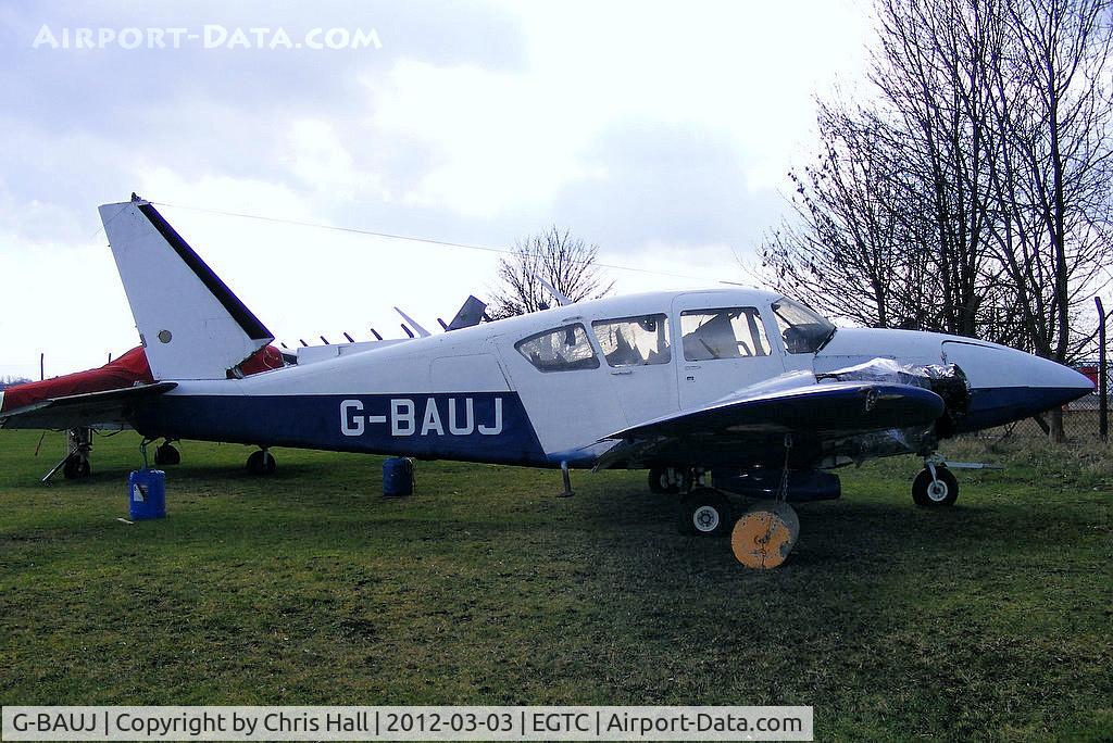G-BAUJ, 1973 Piper PA-23-250 Aztec C/N 27-7304986, De-registered 31/10/2002, Cancelled by CAA