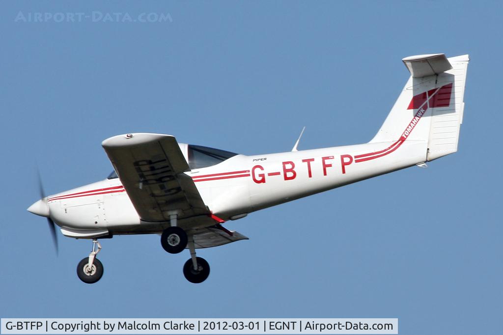 G-BTFP, 1978 Piper PA-38-112 Tomahawk Tomahawk C/N 38-78A0340, Piper PA-38-112 Tomahawk, Newcastle Airport, March 2012.