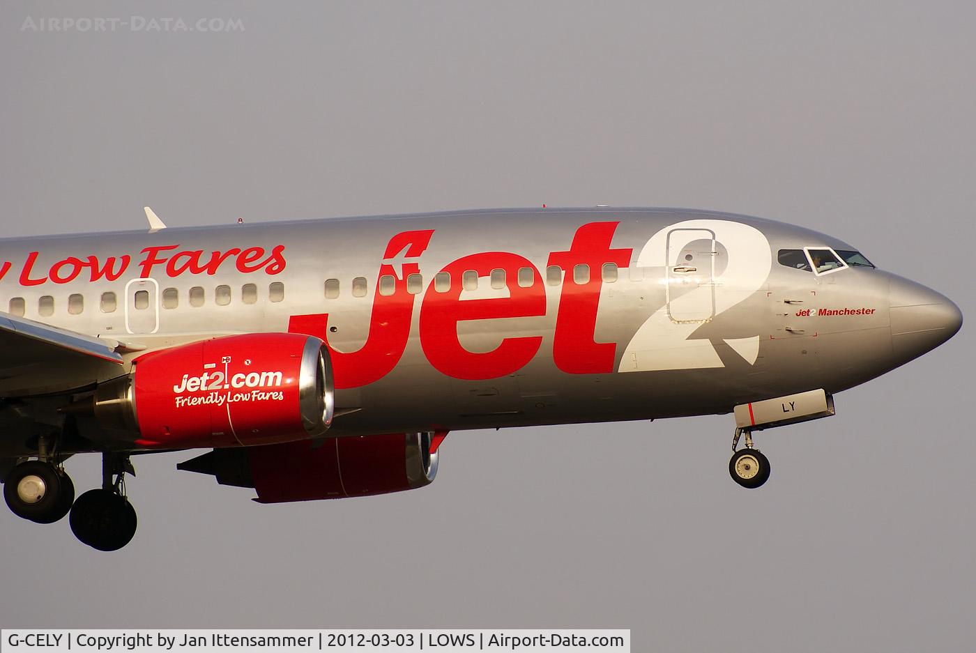 G-CELY, 1986 Boeing 737-377(QC) C/N 23662, G-CELY @ LOWS