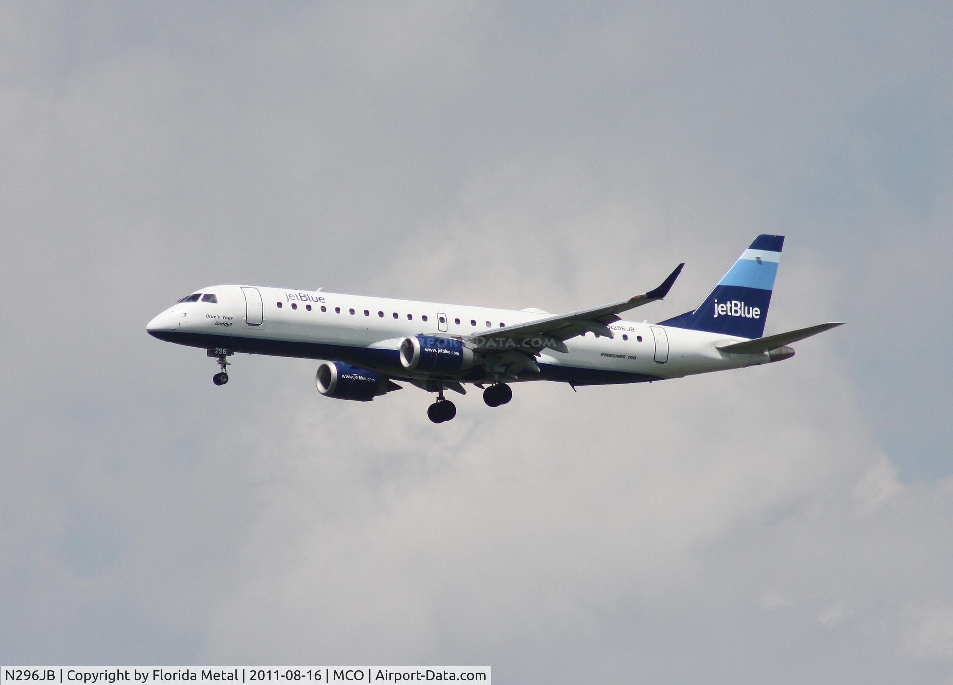 N296JB, Embraer ERJ-190-100 IGW 190AR C/N 19000219, 