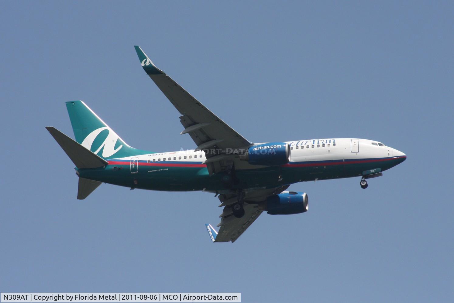 N309AT, 2006 Boeing 737-7BD C/N 33929, Air Tran 737