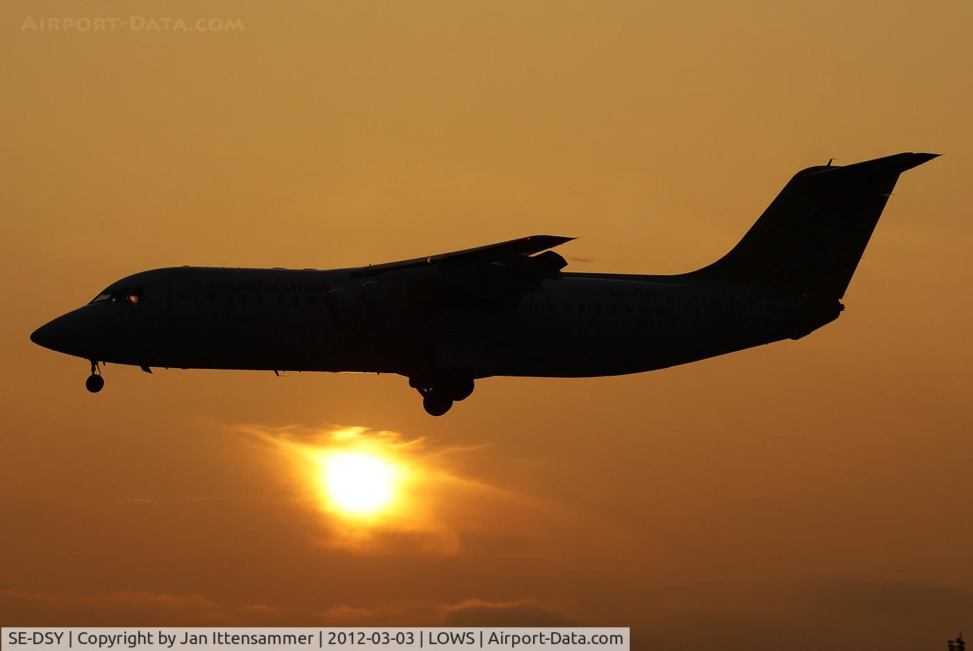 SE-DSY, 1995 British Aerospace Avro 146-RJ100 C/N E3263, SE-DSY @ LOWS