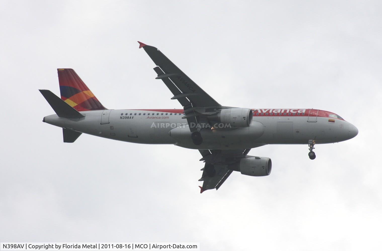 N398AV, 2009 Airbus A320-214 C/N 3988, Avianca A320