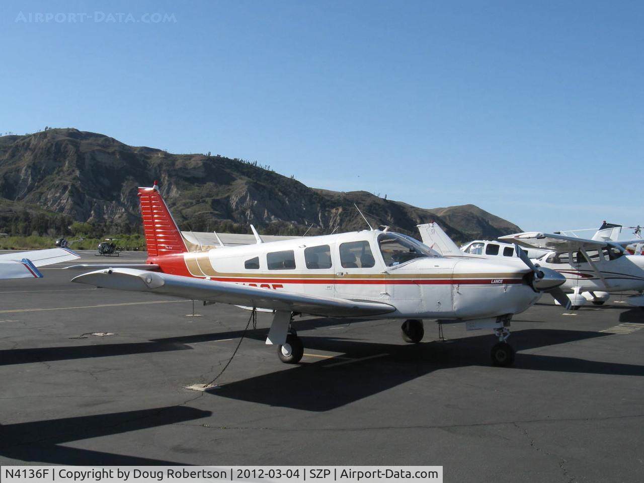 N4136F, 1976 Piper PA-32R-300 Cherokee Lance C/N 32R-7680429, 1976 Piper PA-32R-300 CHEROKEE LANCE 'Foxy Lady', Lycoming TIO-540-S1AD Turbo upgrade, 300 Hp