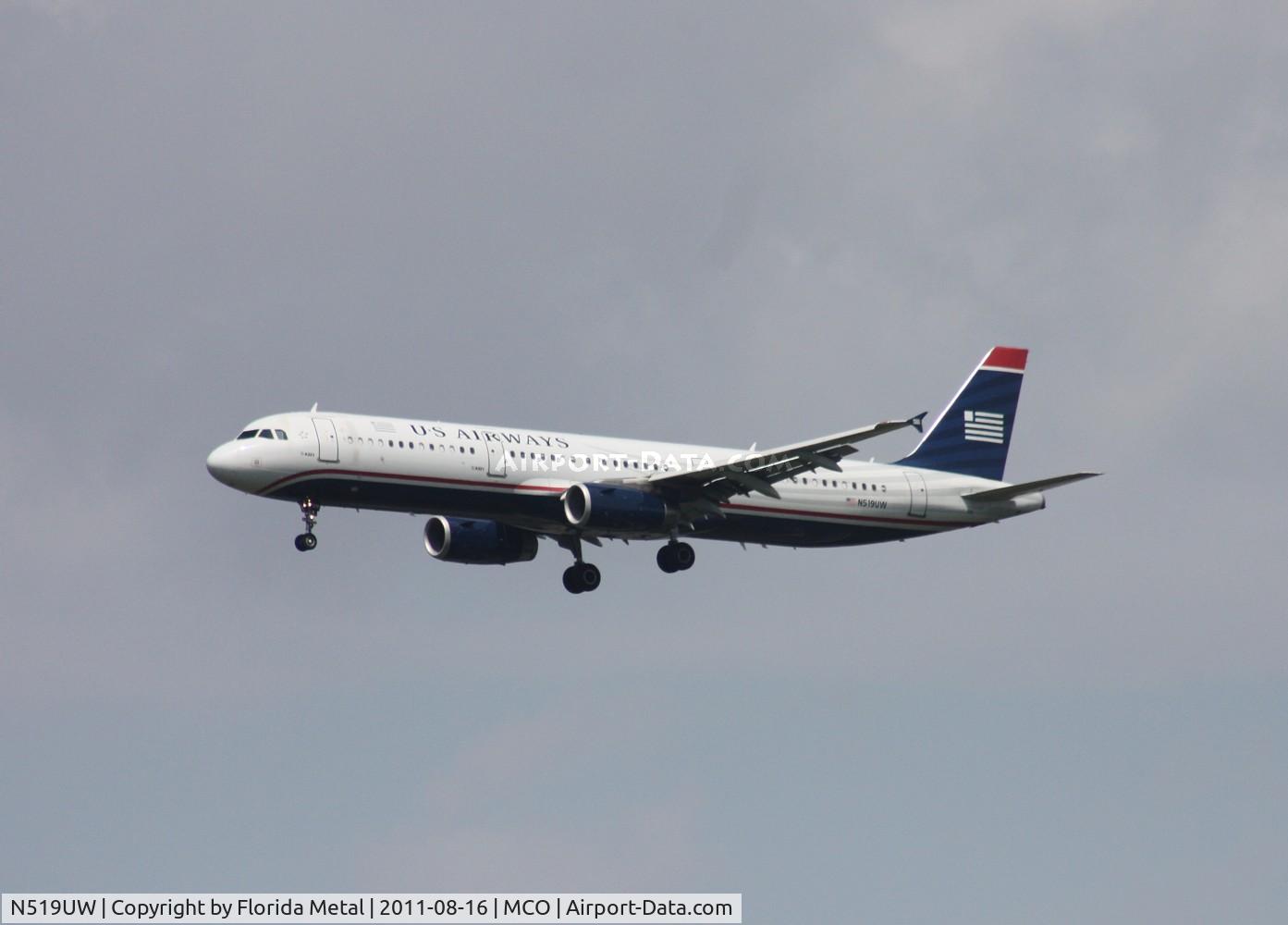 N519UW, 2009 Airbus A321-231 C/N 3881, USAirways A321