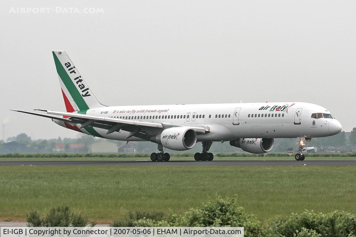EI-IGB, 1990 Boeing 757-230/SF C/N 24738, Slowing down on the Polderbaan.